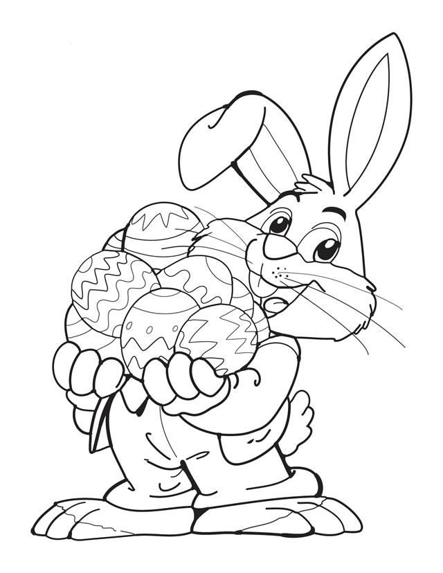 easter bunny egg coloring pages - photo #10